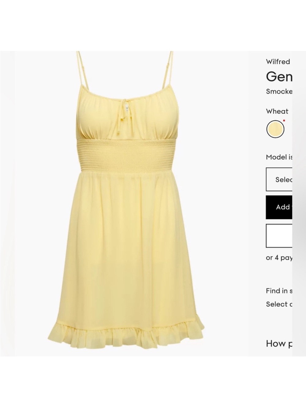Wilfred Genoa Mini Dress - Picture 1 of 3